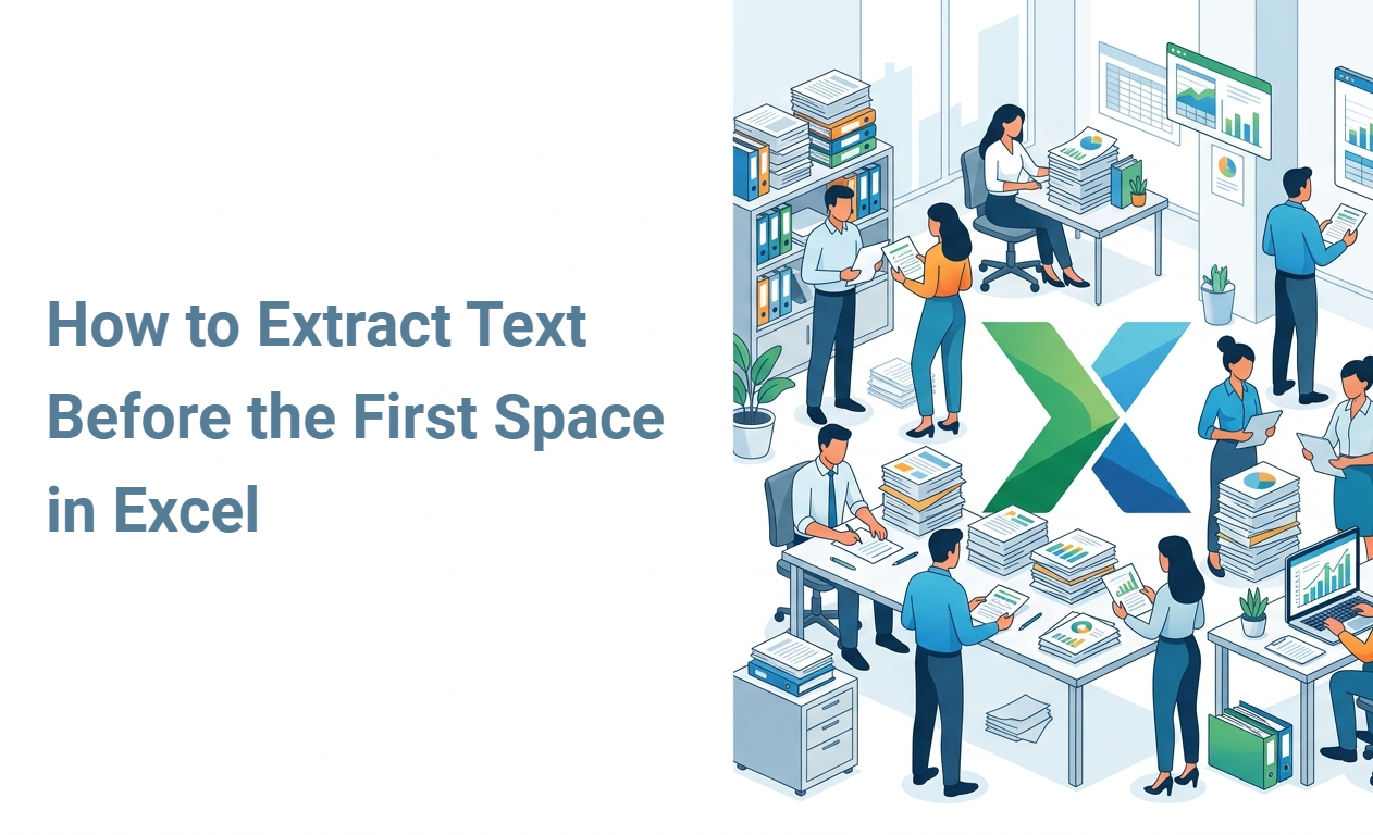 How to Extract Text Before the First Space in Excel