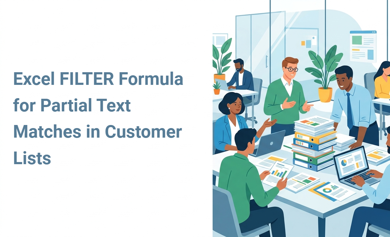 Excel FILTER Formula for Partial Text Matches in Customer Lists