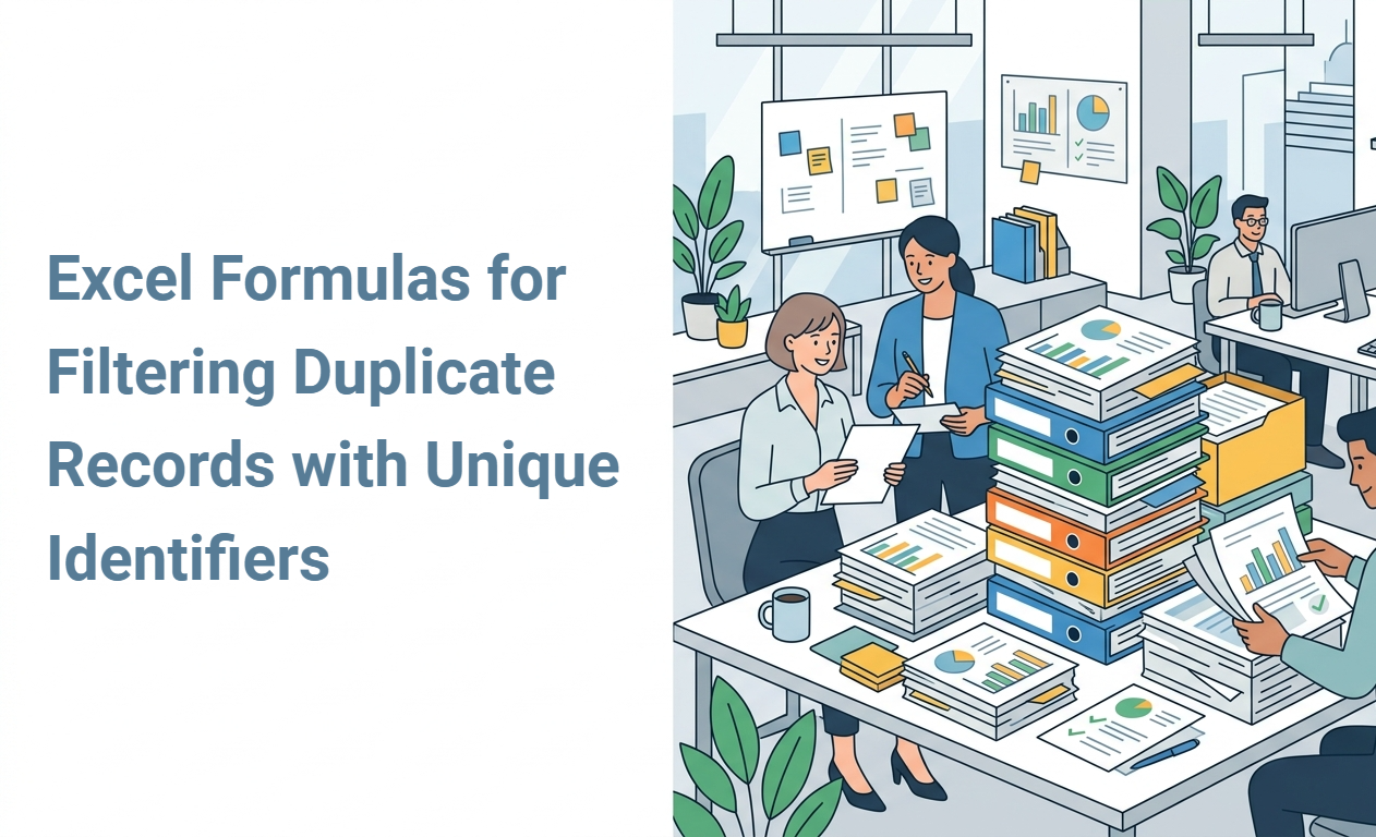 Excel Formulas for Filtering Duplicate Records with Unique Identifiers