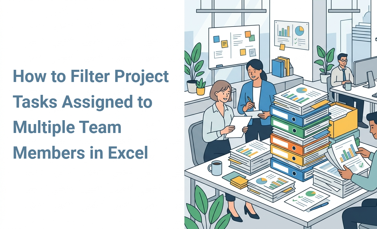 How to Filter Project Tasks Assigned to Multiple Team Members in Excel