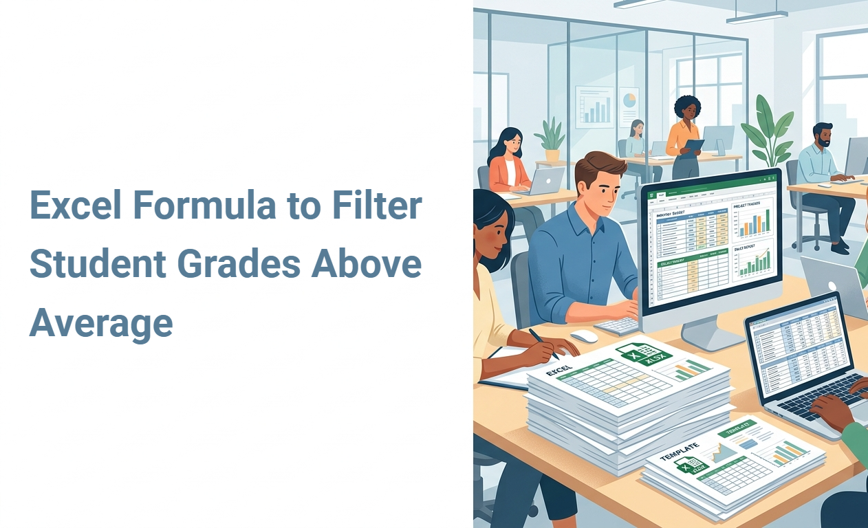 Excel Formula to Filter Student Grades Above Average