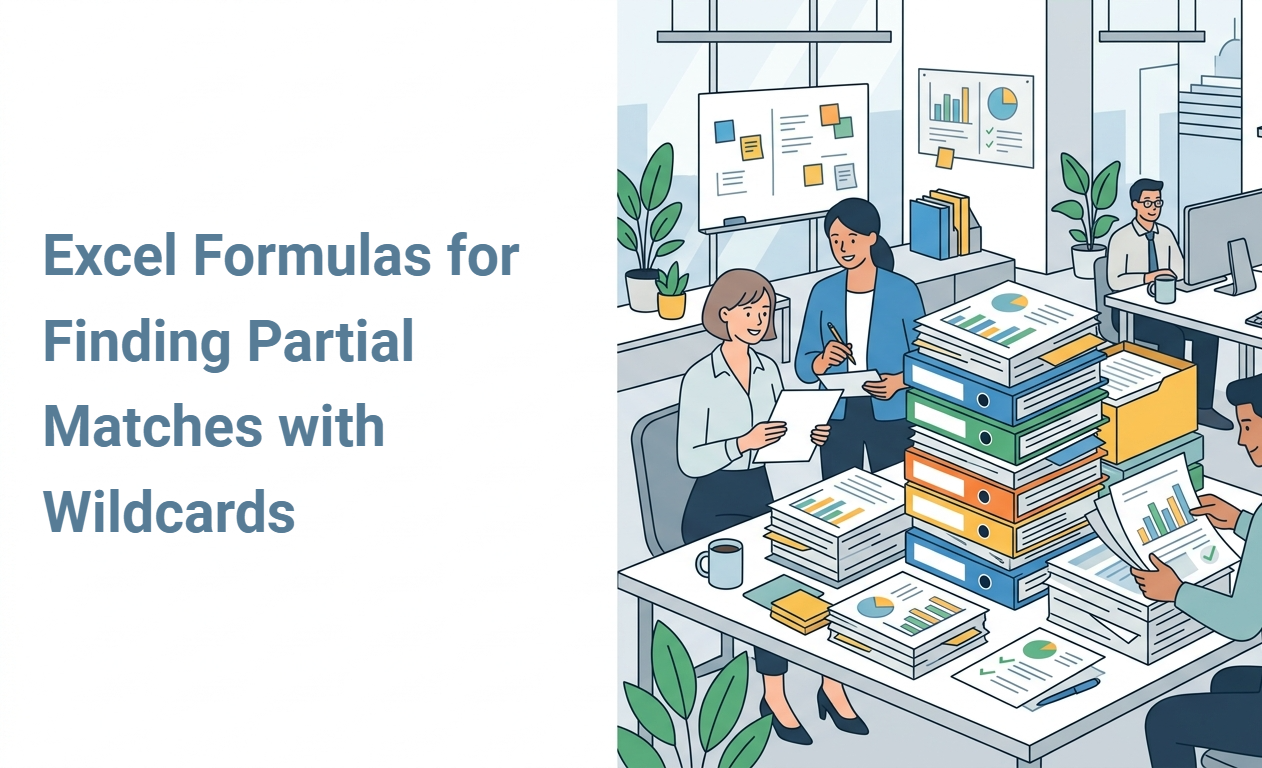 Excel Formulas for Finding Partial Matches with Wildcards