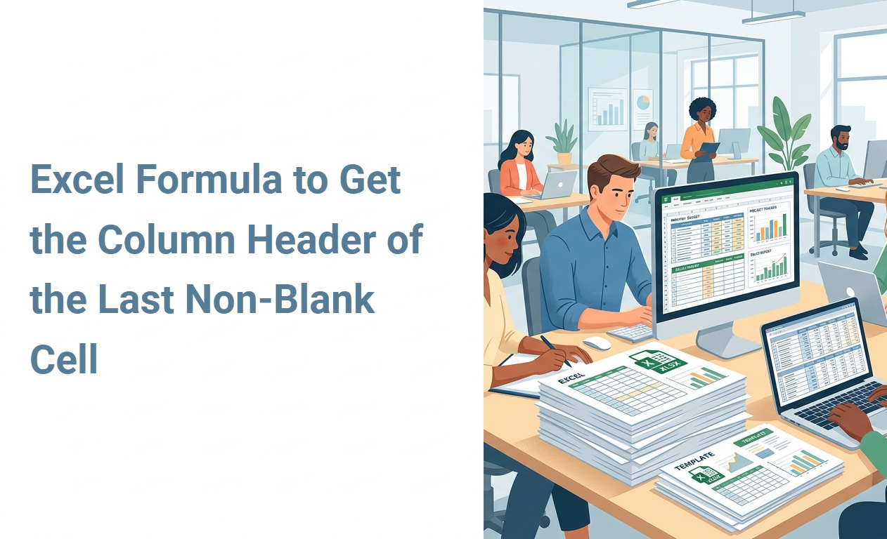 Excel Formula to Get the Column Header of the Last Non-Blank Cell