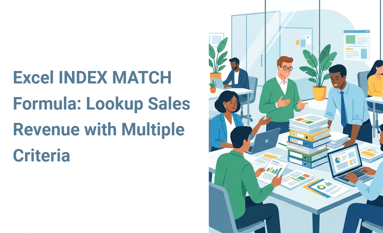 Excel INDEX MATCH Formula: Lookup Sales Revenue with Multiple Criteria