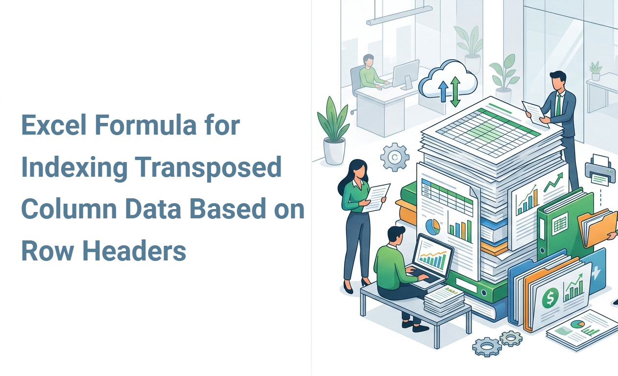Excel Formula for Indexing Transposed Column Data Based on Row Headers