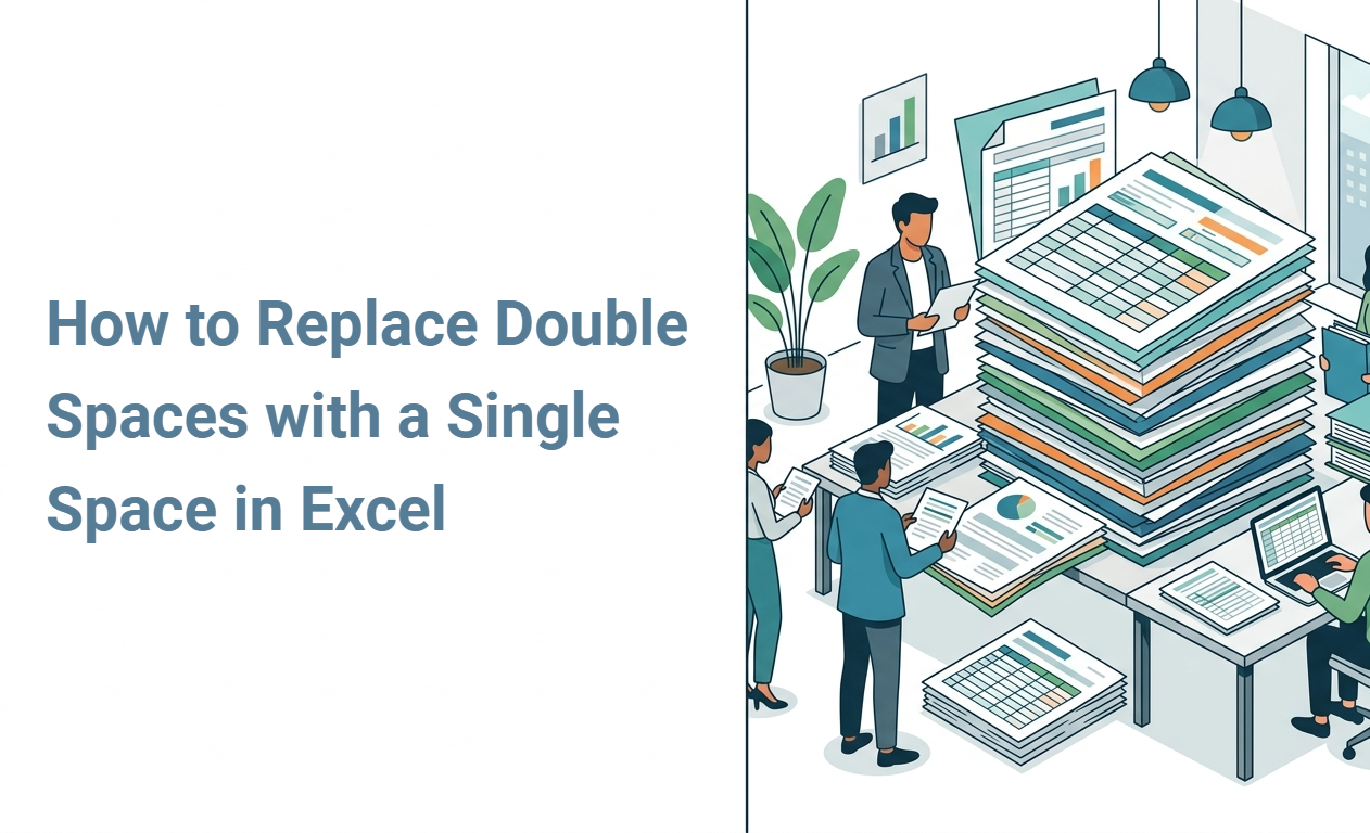 How to Replace Double Spaces with a Single Space in Excel