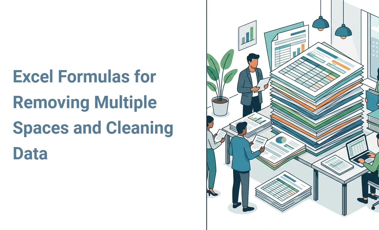Excel Formulas for Removing Multiple Spaces and Cleaning Data