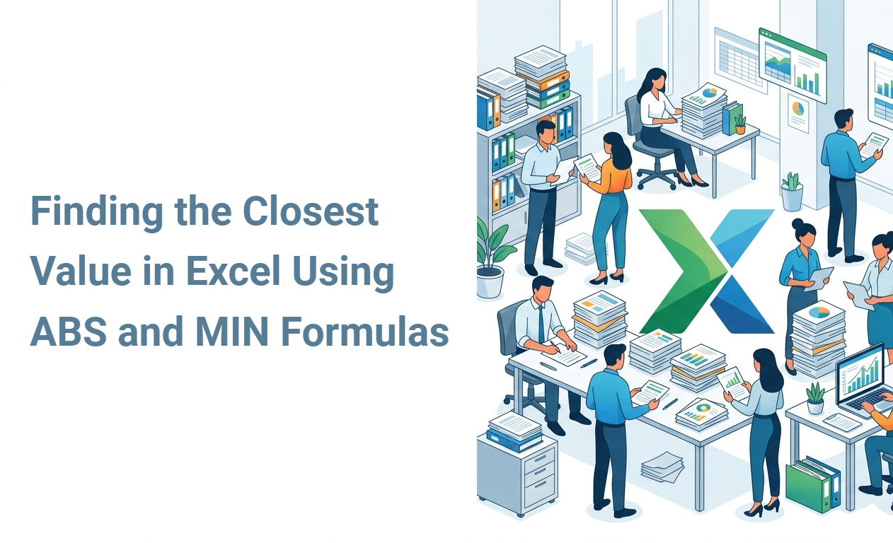 Finding the Closest Value in Excel Using ABS and MIN Formulas