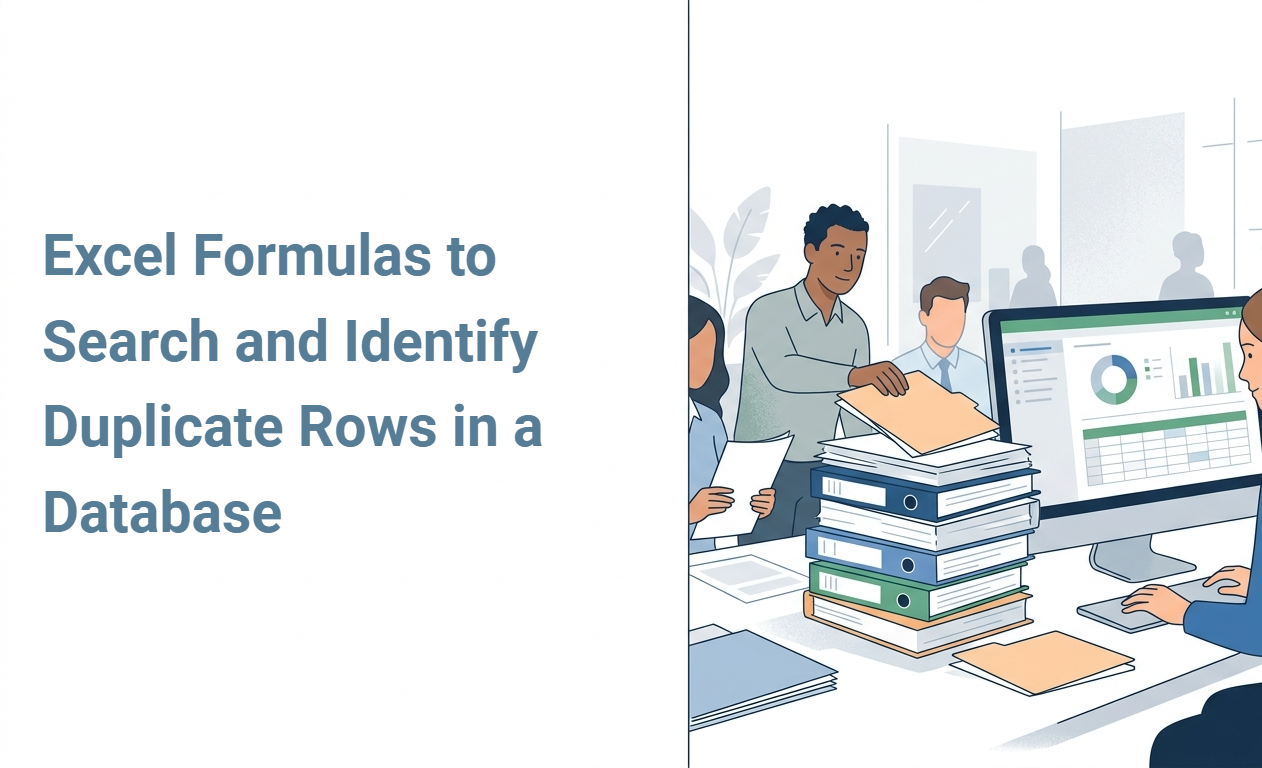 Excel Formulas to Search and Identify Duplicate Rows in a Database