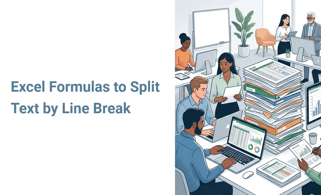 Excel Formulas to Split Text by Line Break