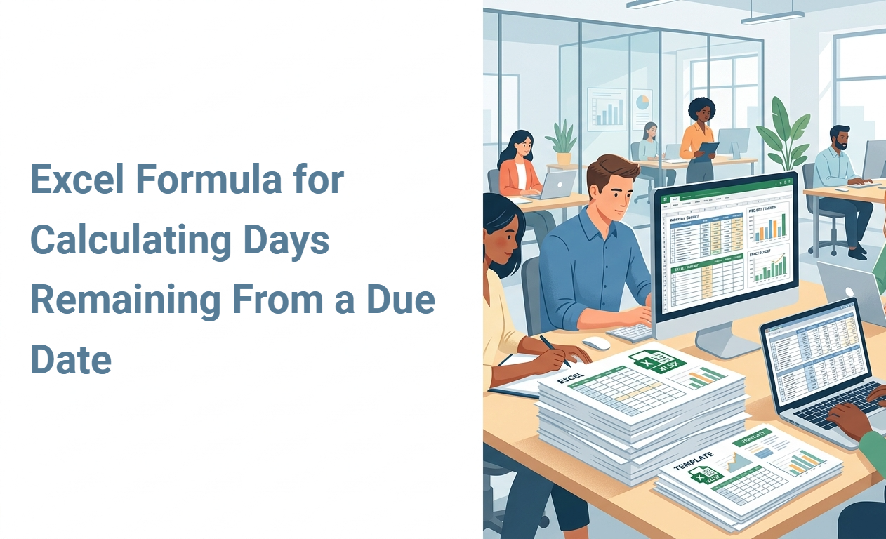Excel Formula for Calculating Days Remaining From a Due Date