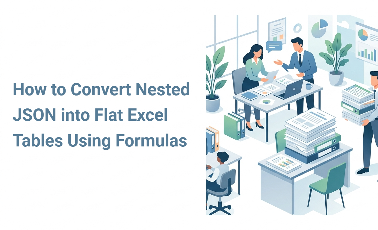 How to Convert Nested JSON into Flat Excel Tables Using Formulas