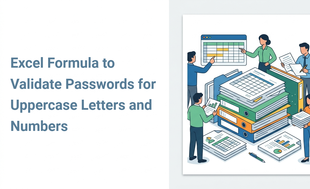 Excel Formula to Validate Passwords for Uppercase Letters and Numbers