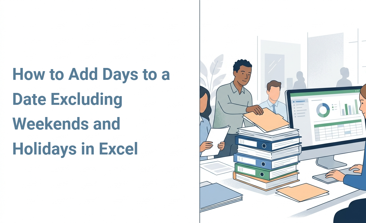 How to Add Days to a Date Excluding Weekends and Holidays in Excel