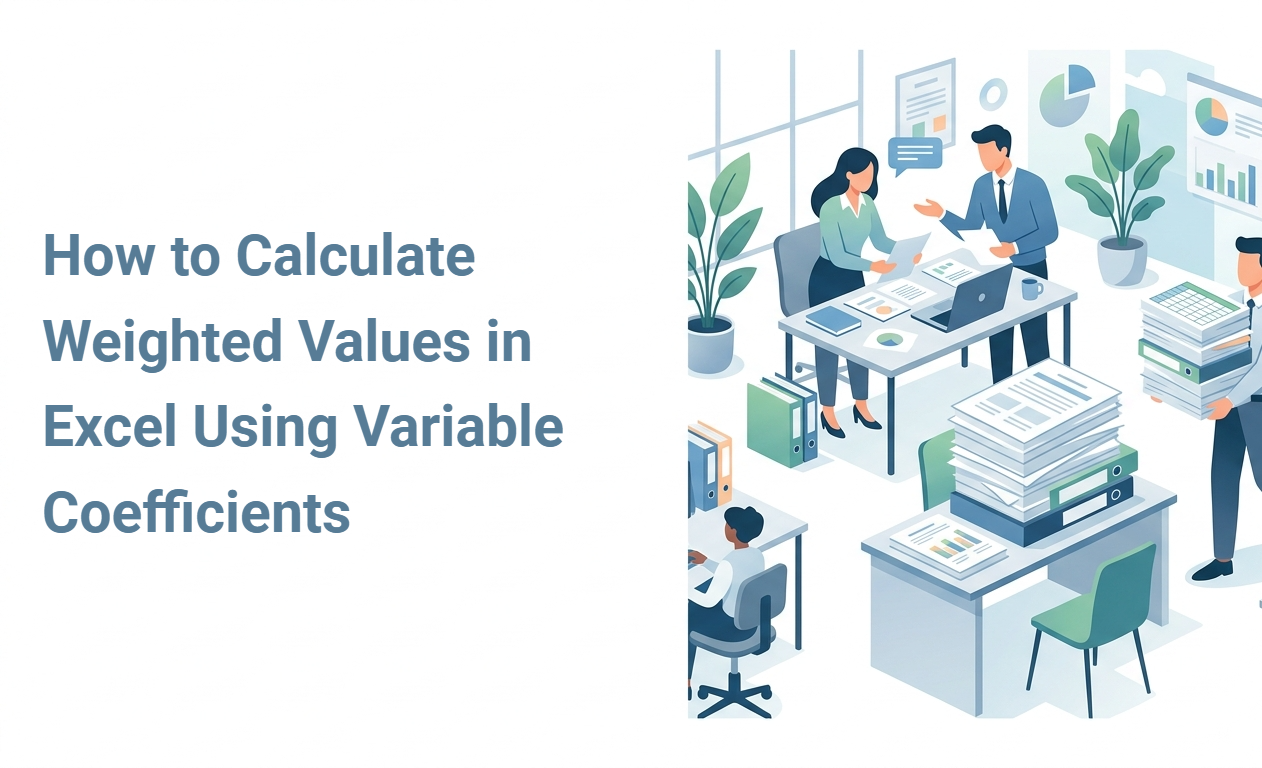 How to Calculate Weighted Values in Excel Using Variable Coefficients