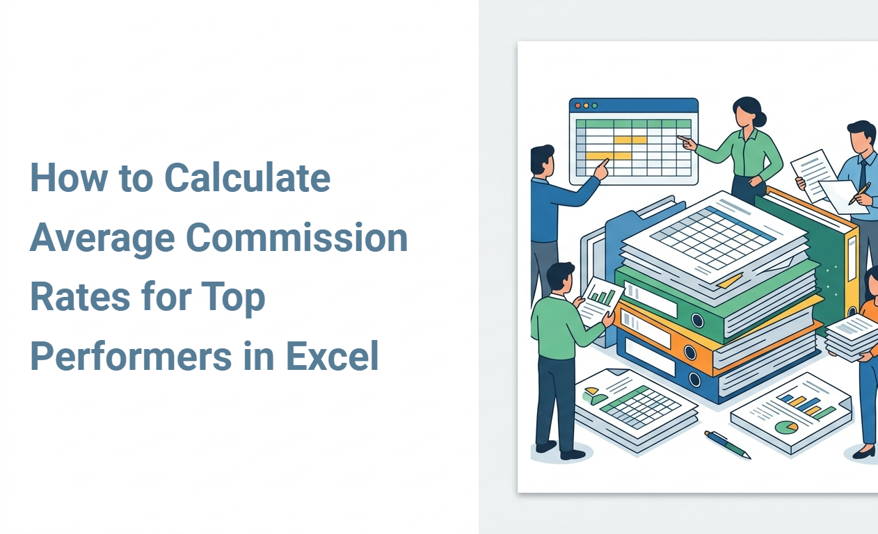 How to Calculate Average Commission Rates for Top Performers in Excel