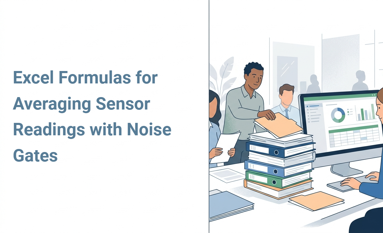 Excel Formulas for Averaging Sensor Readings with Noise Gates