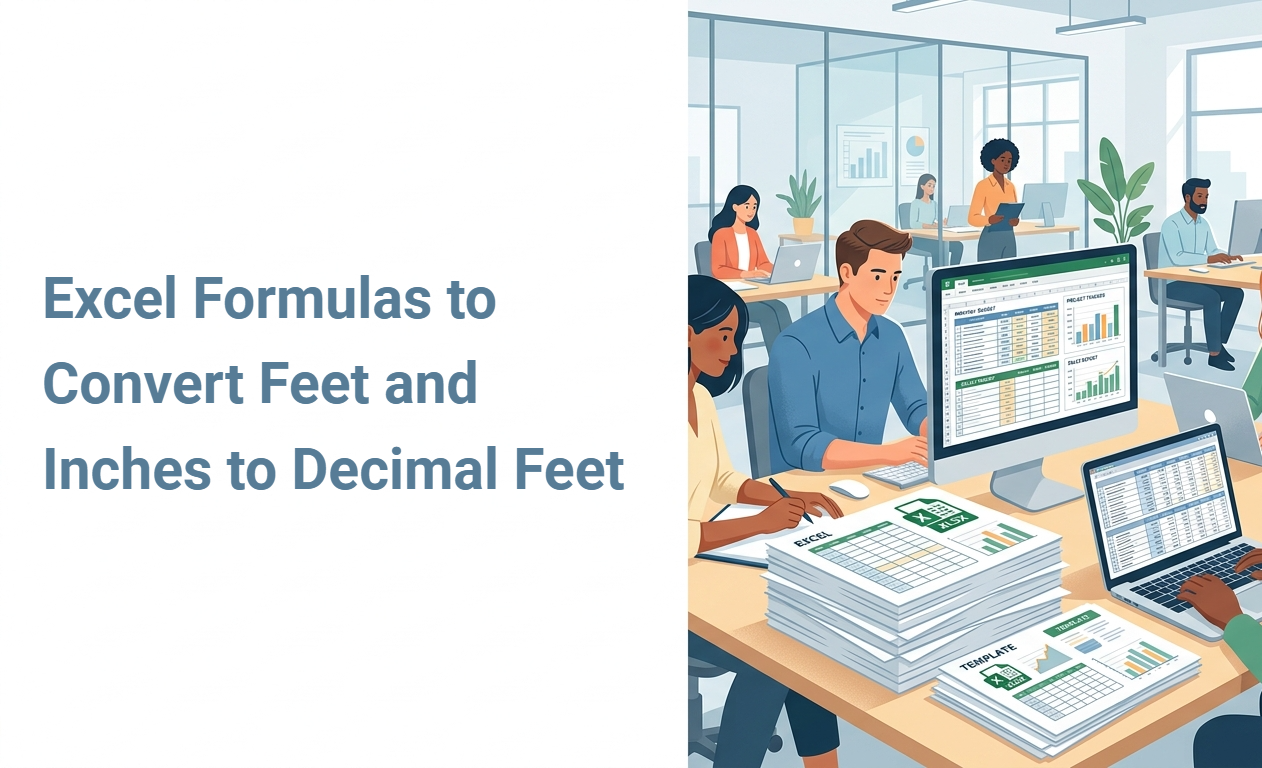 Excel Formulas to Convert Feet and Inches to Decimal Feet