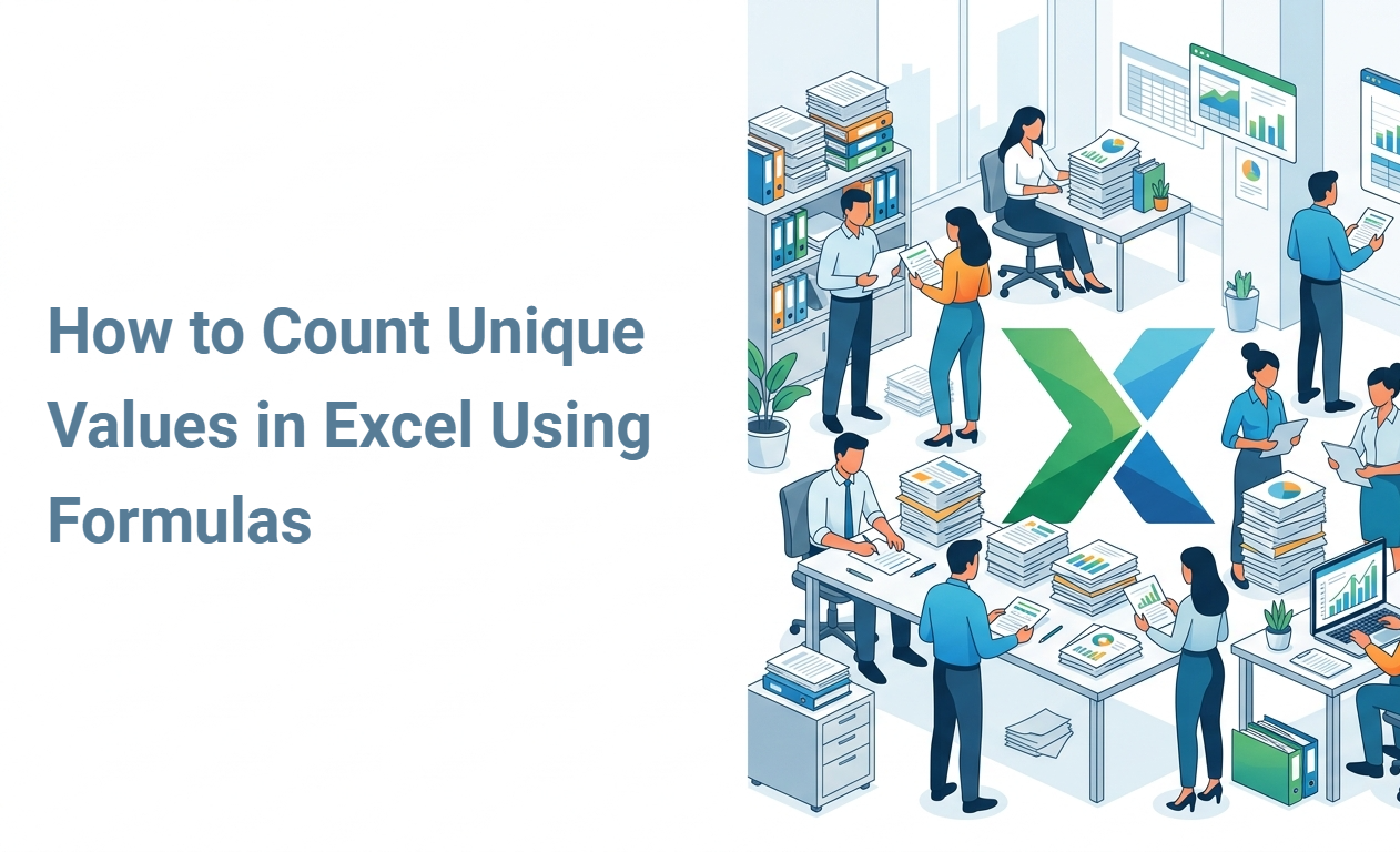 How to Count Unique Values in Excel Using Formulas