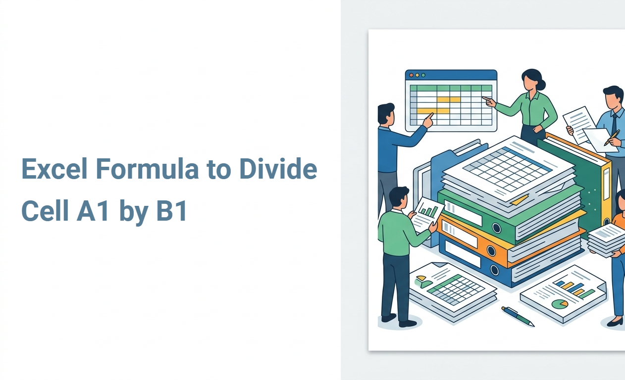 Excel Formula to Divide Cell A1 by B1