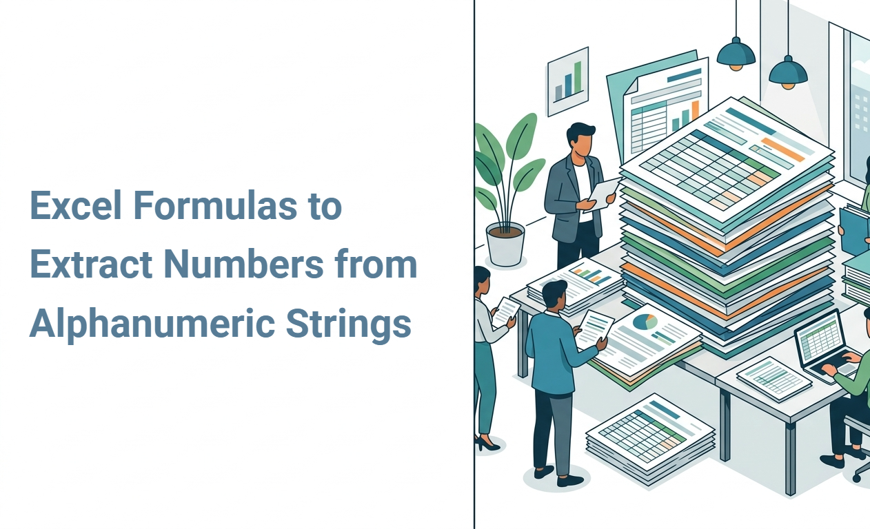 Excel Formulas to Extract Numbers from Alphanumeric Strings