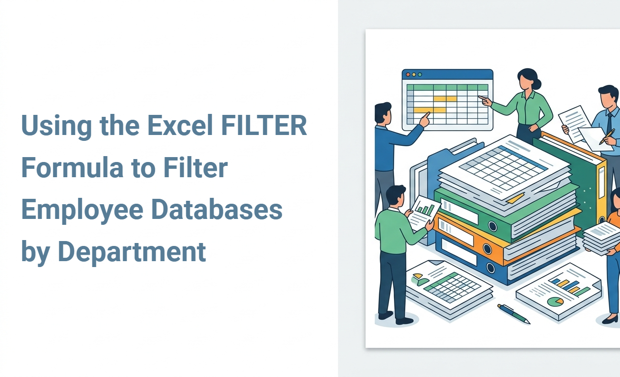 Using the Excel FILTER Formula to Filter Employee Databases by Department