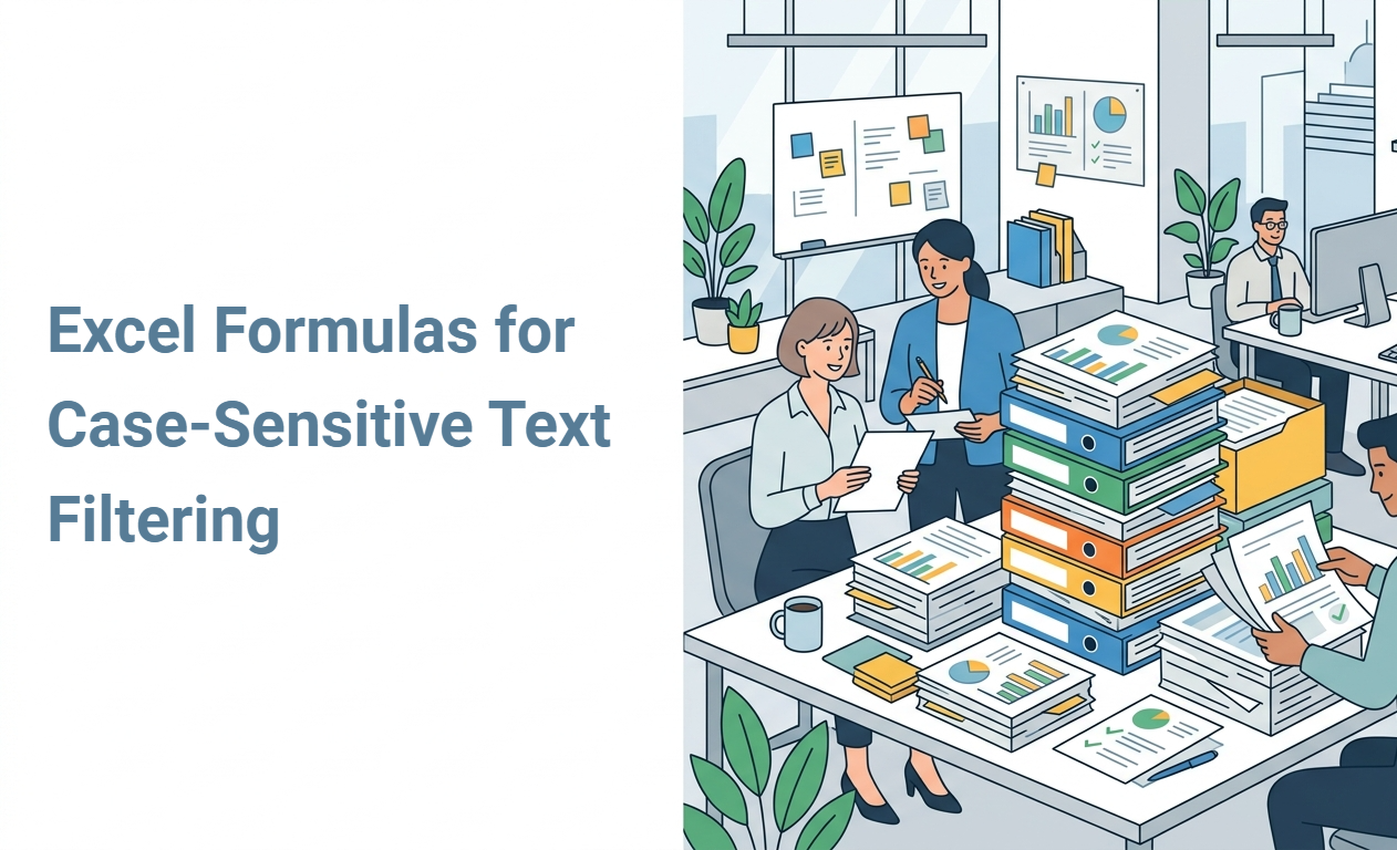 Excel Formulas for Case-Sensitive Text Filtering
