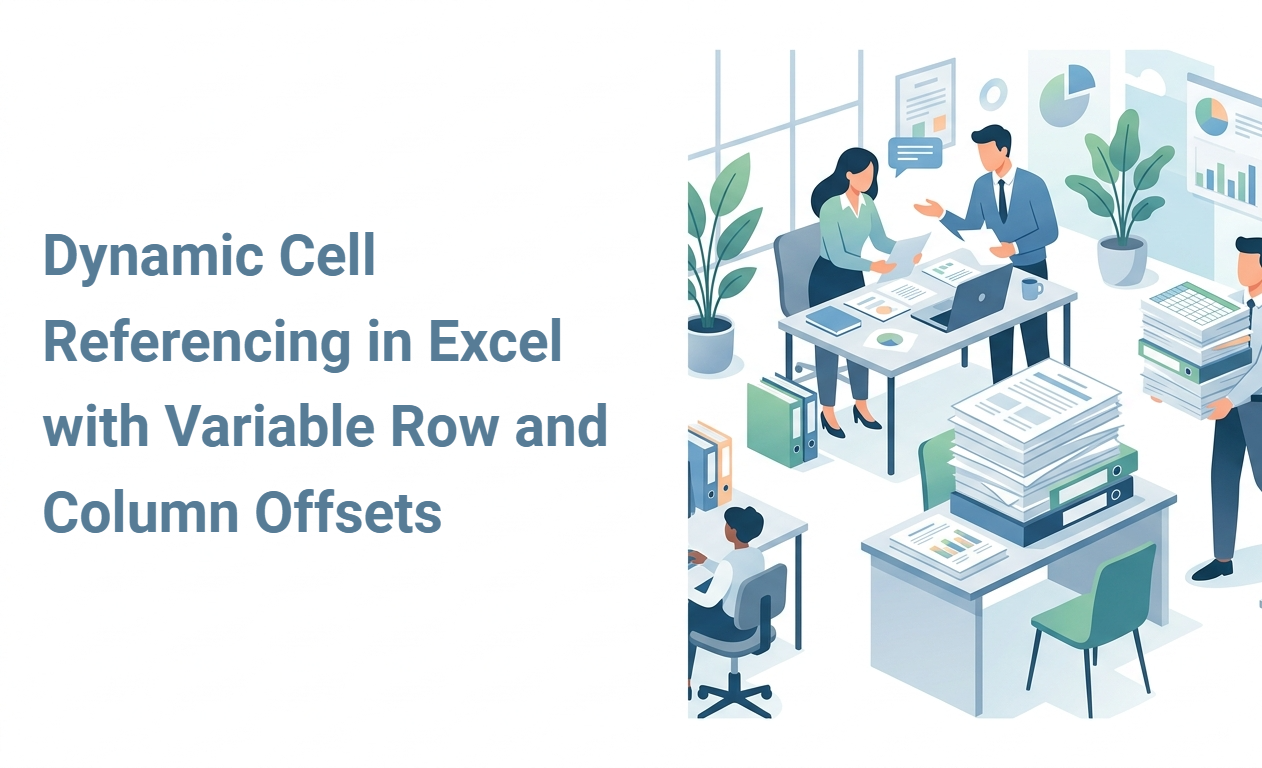Dynamic Cell Referencing in Excel with Variable Row and Column Offsets
