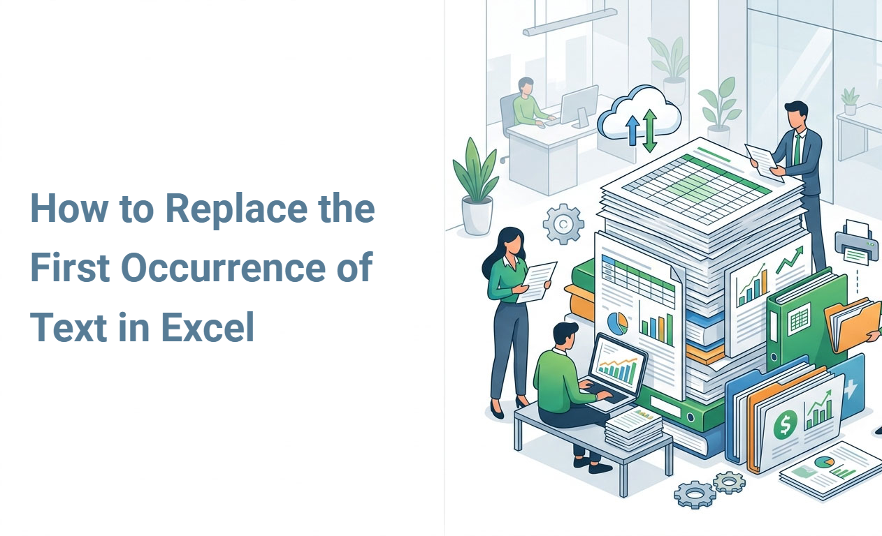 How to Replace the First Occurrence of Text in Excel