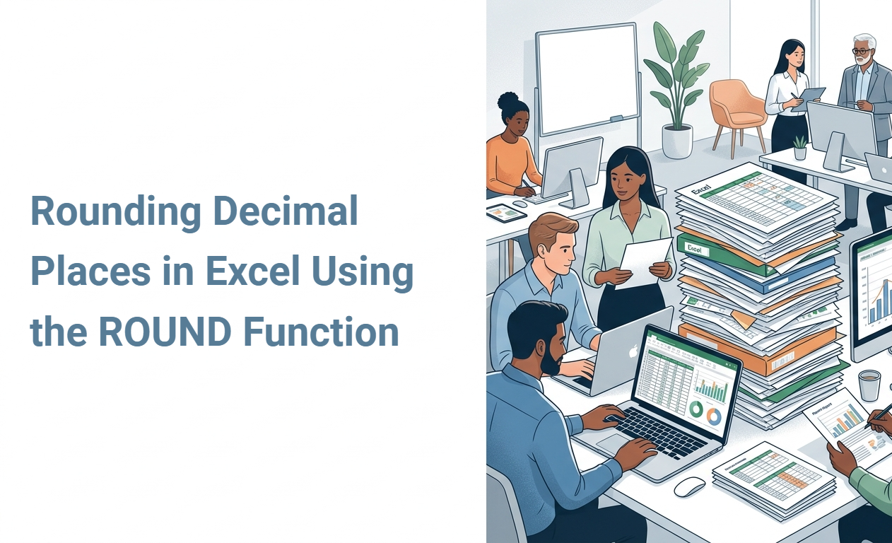 Rounding Decimal Places in Excel Using the ROUND Function