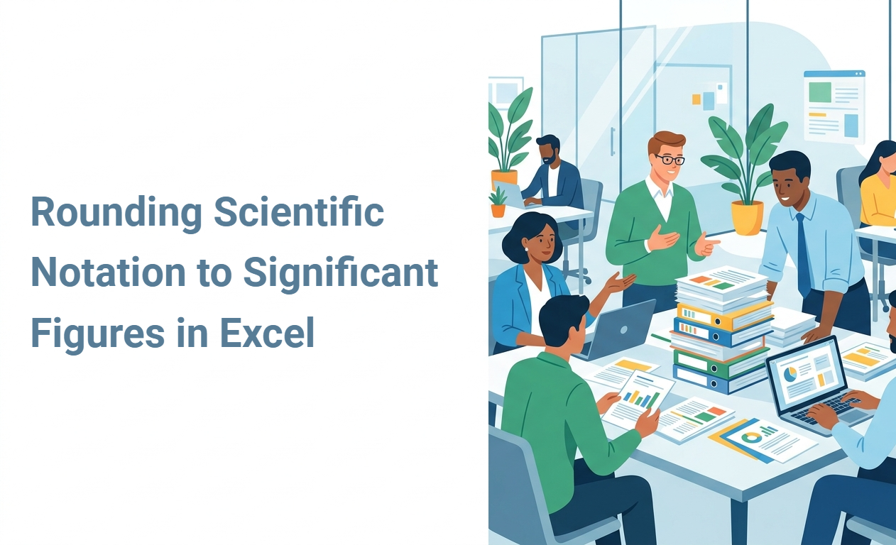 Rounding Scientific Notation to Significant Figures in Excel