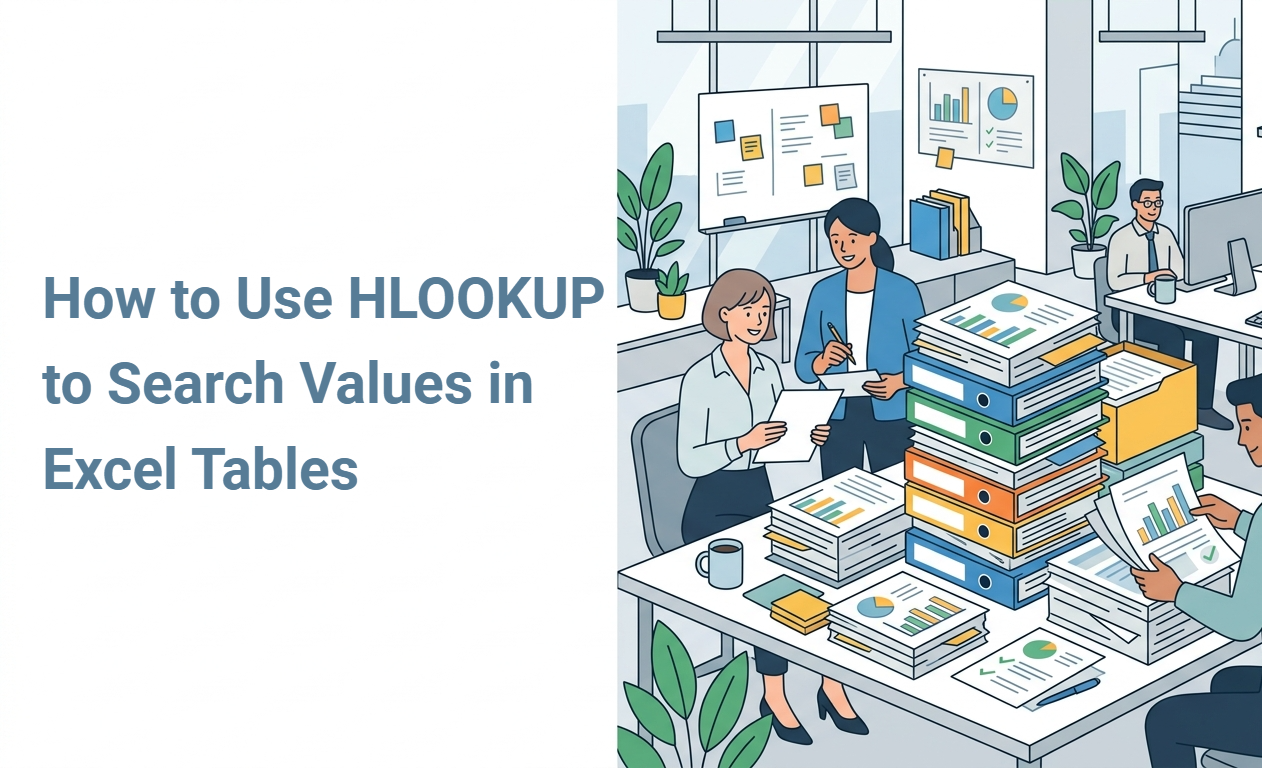 How to Use HLOOKUP to Search Values in Excel Tables