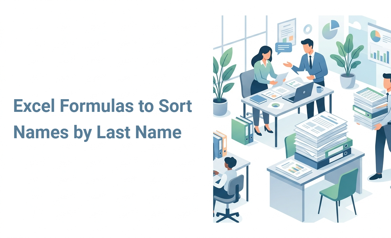 Excel Formulas to Sort Names by Last Name