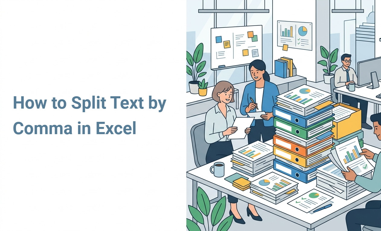 How to Split Text by Comma in Excel
