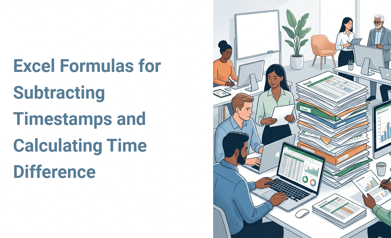 Excel Formulas for Subtracting Timestamps and Calculating Time Difference