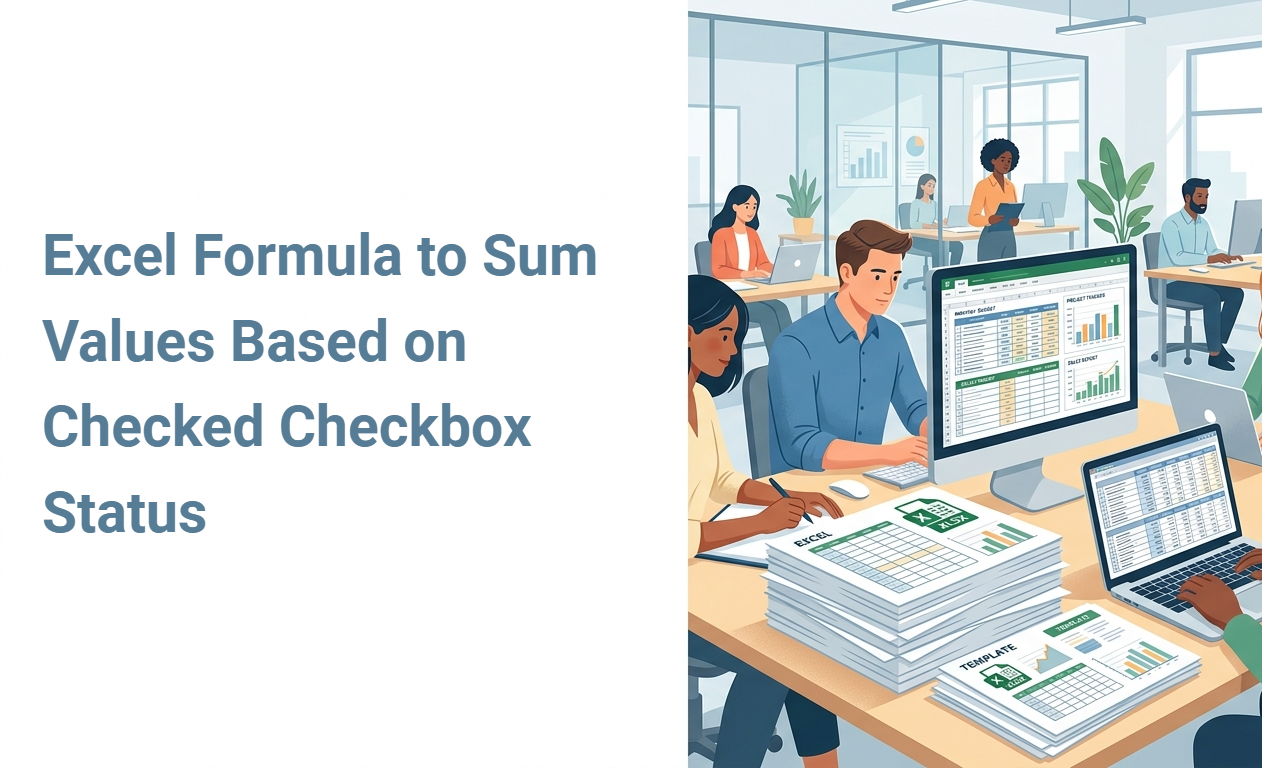 Excel Formula to Sum Values Based on Checked Checkbox Status