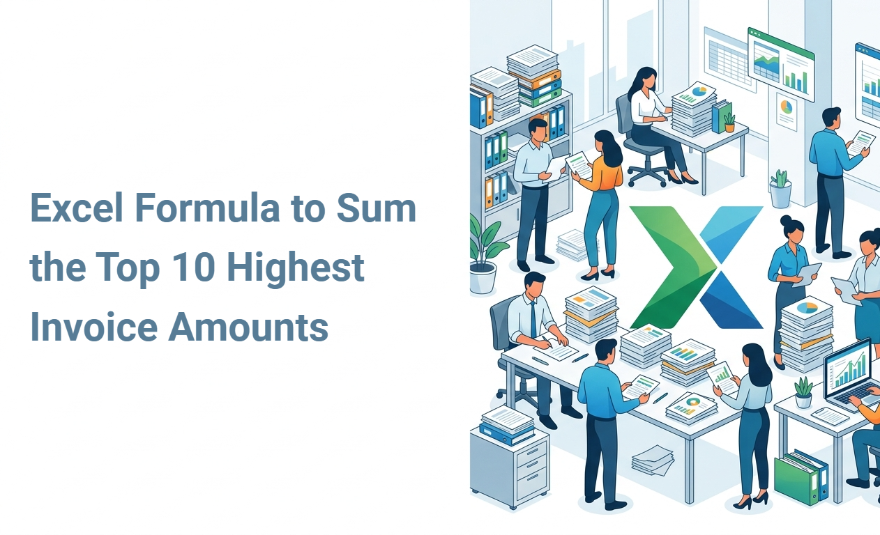 Excel Formula to Sum the Top 10 Highest Invoice Amounts