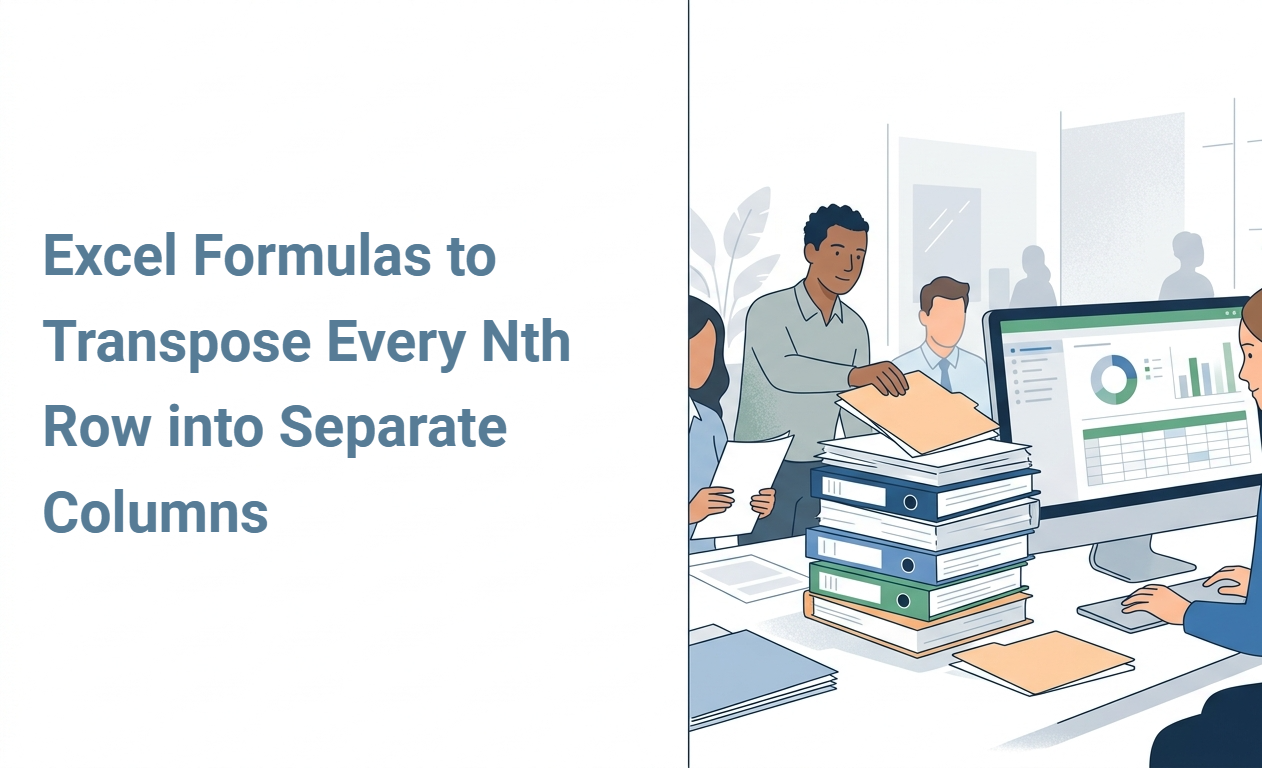 Excel Formulas to Transpose Every Nth Row into Separate Columns