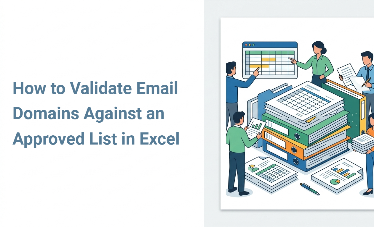 How to Validate Email Domains Against an Approved List in Excel
